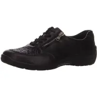Waldlaufer Schnürhalbschuhe in schwarz, Gr. 6.5