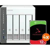 Qnap TS-433-4G + Seagate Ironwolf 12 TB 4er-Pack