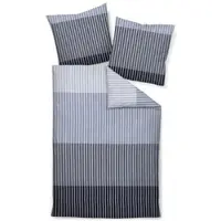 Janine Bettwäsche J.D. 87120 in silber anthrazit | Gr.: 240x220 (2x 80x80 cm)
