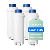 Waterdrop Low-TDS Filterkartuschen, Ersatz für De'Longhi DLSC002, 4 Pack – Größe 4 Stück (1er Pack)