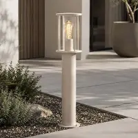 LumenXL Stehleuchte für den Außenbereich Penn mit klarem Glas - Beige