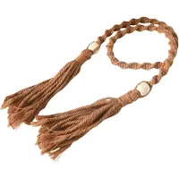 JORMFTTE Baumwolle Rope Curtain Tiebacks 4 Stück, Handgefertigt Mit Regulierbaren Pompons, Für Babyzimmer Und Wohnzimmer