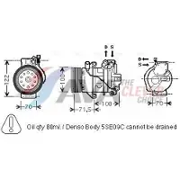 Ava Cooling Kompressor, Klimaanlage MTK249