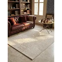 KADIMA DESIGN Teppich Kurzflor Creme 240x340 cm - CETINA