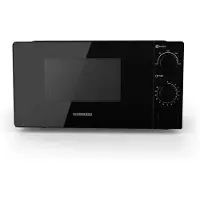 Melissa 16330133 - Solo-Mikrowellenherd - 700 W - 20 L Fassungsvermögen - 5 Leistungsstufen - Abtauen | 35-Minuten-Timer - Schwarz