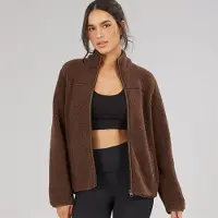 JJ REBEL Damen Fleece Chocolate Brown