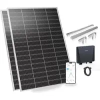 Sunshare Ray Lite 400W Balkonkraftwerk Leichtes Solarsystem Mit Halterung