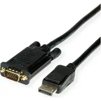 Value Kabel DisplayPort-VGA, DP ST - VGA ST, schwarz, 1,5 m