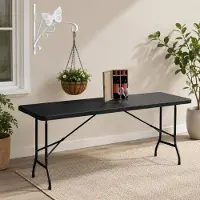 Northio Terrassen-Set für den Außenbereich (2-teilig) – Klapptisch für 8 Personen & Halterung für Schmetterlingskorb