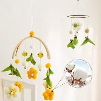 OEM Handgefertigte Houten Babyhouder - Kinderkammer Accessoire - Opknoping Hanger - Bells En Speelgoed