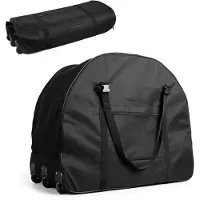 Sachsenrad Faltrad-Transporttasche Premium für F2 / F3 / F11 / F12, Faltradtasche mit 3 Rollen Gepolsterte Schutzhülle für 20" bis 22" Klappräder