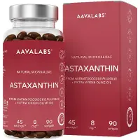 Aavalabs Astaxanthin 8 mg | Antioxidans aus Mikroalge | Mit Olivenöl |