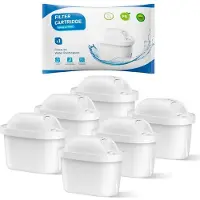 Sonstiges Wasserfilterkartuschen Ersatz für Brita Marella Kanne, kompatibel mit Maxtra+ Pro, 6 Stück