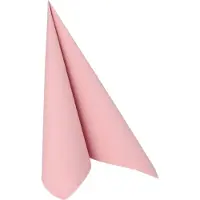 Papstar 50 Servietten `ROYAL Collection` 1/4-Falz 40 cm x 40 cm hellrosa