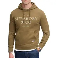 Superdry für Herren. M2014716A Kapuzenpullover ?1954 Company Relaxed? in Braun (XXL), Lässig, Baumwolle