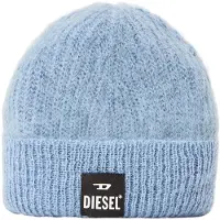 Diesel - "Edro Mohr" Mütze für Herren/Damen Unisex, Logo (Blassblau)