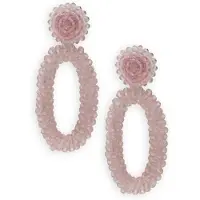 PAULIE POCKET Damen Schmuck Oval Benthe Earrings - Lichtroze - Größe ONESIZE