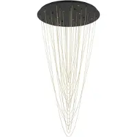 Eglo LED Pendellampe Trepuco, elegante Pendelleuchte, Hängeleuchte aus Metall in Schwarz und Gold, Hängelampe warmweiß, Ø 78 cm