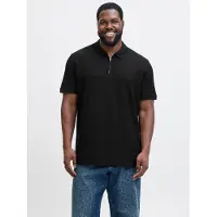 Jack & Jones Plus Size Einfarbig Poloshirt