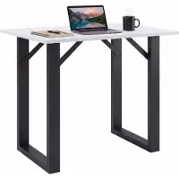 VCM Bartisch "Holz Bartisch Stehtisch Tisch Tresen Xona 140x50", weiß (schwarz, weiß), B:140cm T:50cm, Tische, Bartisch