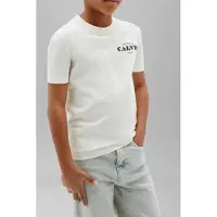 Calvin Klein Boys Calvin Small Chest Logo Tee Citadel Größe: 10 | T-Shirts Outlet | Unisex