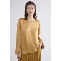 Summum Woman Top Hammered Viscose Camel Brown Größe: 34 | Longsleeves Outlet | Damen | Braun