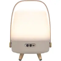 Kooduu Lite-up PLAY Mini, 8 W, Kabellos, USB Typ-C, Tragbarer Mono-Lautsprecher, Sand, Weiß, Holz, andere