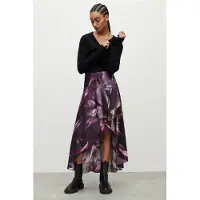 AllSaints Slvina Margeaux Skir Rose Pink Größe: 2 | Midiröcke Outlet | Damen | Rosa