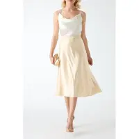 Guess Marciano GUESS Josette Midi Skirt Calm Sands Größe: 40 | Midiröcke Outlet | Damen | Braun