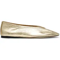Steve madden Leni Flat Shoes Gold Leather Größe: 36 | Ballerinas Outlet | Damen | Gelb