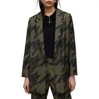 AllSaints Aleida Toni Blazer Khaki Green Größe: 6 | Blazer Outlet | Damen | Braun