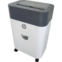 HP Aktenvernichter OneShred Auto 100CC, Sicherheitsstufe P-4, Partikelschnitt 4,3 x 12 mm, 100 Blatt, grau/weiß