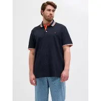 Jack & Jones Plus Size Einfarbig Poloshirt
