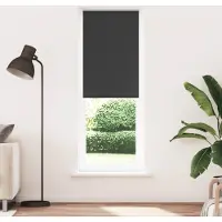 vidaXL Verdunkelungsrollo Schwarz 70x210 cm Stoffbreite 65,7 cm