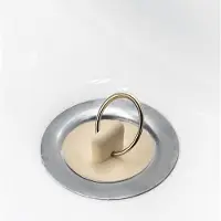 ISTOVO 3Stück 1 1/2 Zoll Weißer Gummi-Waschbecken-Badewannenstöpsel, Waschbeckenstopfen, Abflussrohrstopfen, Waschbeckenstopfen, Wasserstopfen