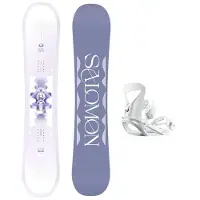 Salomon Unisex sonst. Snowboards BOARD SET LOTUS+SPELL WHITE