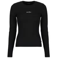 GUESS Langarmshirt STAR EMBRO LS CN RIB TOP damen