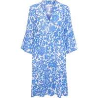 Kaffe Midikleid "Damen Kleid KAellen", Damen, Gr. 34, N-Gr, blau (regatta flower print), Obermaterial: 100% Viskose LENZING ECOVERO CV LenzEcov., Kleider Midikleid