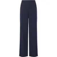 B.young BYDanta Damen Hose Stoffhose Weites Bein mit Bundfalten Gürtelschlaufen Eingrifftaschen Stretch Regular Fit