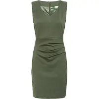 Kaffe Midikleid "Damen Kleid Sara", Damen, Gr. M, N-Gr, grün (old grün), Obermaterial: 80% Polyester PES. 17% Viskose CV. 3% Elasthan EL., Kleider Midikleid