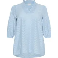 KAFFE CURVE Langarmbluse "Damen Bluse langarm KCvitana"