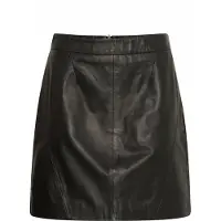 B.young Lederrock "Damen Lederrock BYDARAN", Damen, Gr. 36, schwarz, Obermaterial: 100% Schafsleder sheepskin., Röcke Lederrock
