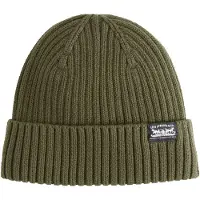 Levi's Strickmütze "SUNSET BEANIE", Herren, grün (olive night), Baumwolle, Mützen Strickmütze