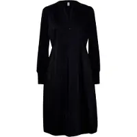 Culture Midikleid "Damen Kleid CUantoinett", Damen, Gr. L, N-Gr, schwarz, Obermaterial: 65% Baumwolle CO. 33% Polyester PES. 2% Elasthan EL., Kleider Midikleid