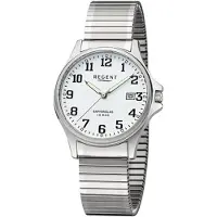 Regent Herren Armbanduhr F-1433 Edelstahl Zugband