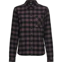 Jack Wolfskin Lite Flannel Shirt W check sheer plum (T0600) S