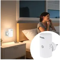 Ideoon Steckdosen-Nachtlicht dimmbar mit PIR- & Dämmerungssensor – Intelligente Steckdosenlampe mit Bewegungsmelder, 10 LEDs für Flur & Schlafzimmer
