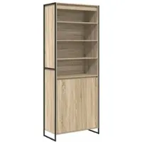 Helloshop26 - Set aus 2 modernen rechteckigen Hochschränken für die Wohnzimmeraufbewahrung 79 x 36 x 200 cm aus 02_0056104