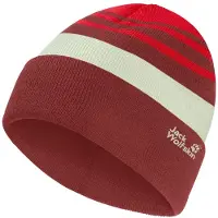 Jack Wolfskin Stripy Knit Beanie K siren red (J0191) S