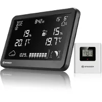 Bresser MeteoTemp TBH Wetterstation Funk mit Außensensor, Luftdruck